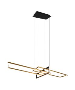 Κρεμαστό Φωτιστικό Trio Lighting LED 34W Ορείχαλκος Ματ Μεταλλικό Step Dimmable 4200lm 3000K 320310308