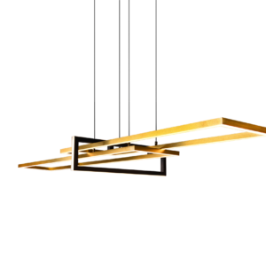 Κρεμαστό Φωτιστικό Trio Lighting LED 34W  Ορείχαλκος Ματ Μεταλλικό Step Dimmable 4200lm 3000K  320310308