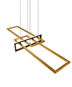 Κρεμαστό Φωτιστικό Trio Lighting LED 34W Ορείχαλκος Ματ Μεταλλικό Step Dimmable 4200lm 3000K 320310308