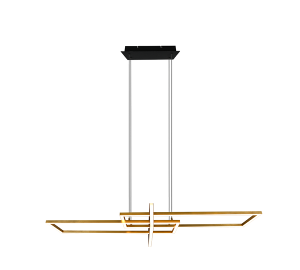 Κρεμαστό Φωτιστικό Trio Lighting LED 34W  Ορείχαλκος Ματ Μεταλλικό Step Dimmable 4200lm 3000K  320310308
