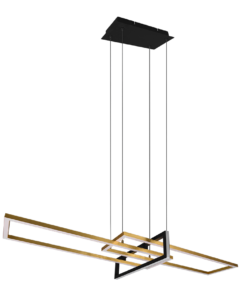 Κρεμαστό Φωτιστικό Trio Lighting LED 34W Ορείχαλκος Ματ Μεταλλικό Step Dimmable 4200lm 3000K 320310308