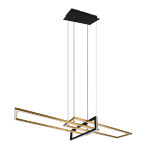 Κρεμαστό Φωτιστικό Trio Lighting LED 34W  Ορείχαλκος Ματ Μεταλλικό Step Dimmable 4200lm 3000K  320310308