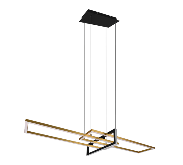 Κρεμαστό Φωτιστικό Trio Lighting LED 34W  Ορείχαλκος Ματ Μεταλλικό Step Dimmable 4200lm 3000K  320310308