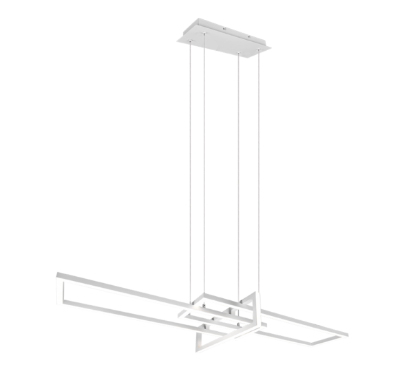 Κρεμαστό Φωτιστικό Trio Lighting LED 34W  Λευκό Ματ Μεταλλικό Step Dimmable 4400lm 4000K  320310331