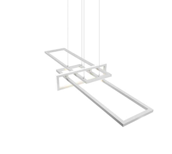 Κρεμαστό Φωτιστικό Trio Lighting LED 34W  Λευκό Ματ Μεταλλικό Step Dimmable 4400lm 4000K  320310331