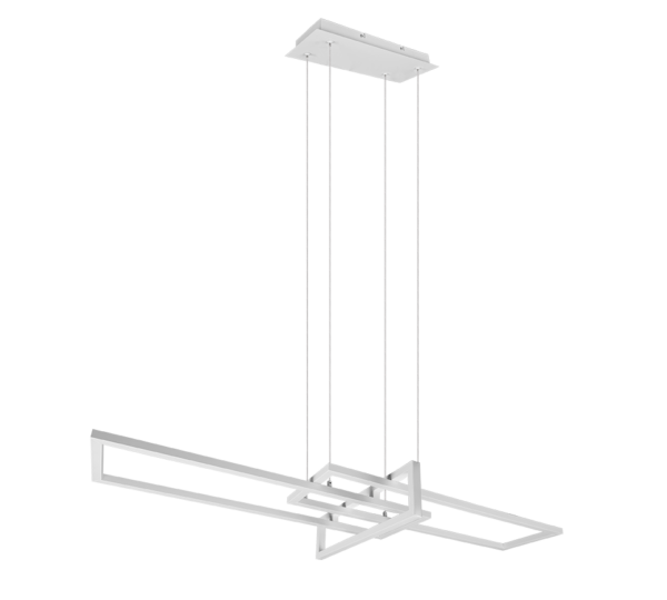 Κρεμαστό Φωτιστικό Trio Lighting LED 34W  Λευκό Ματ Μεταλλικό Step Dimmable 4400lm 4000K  320310331