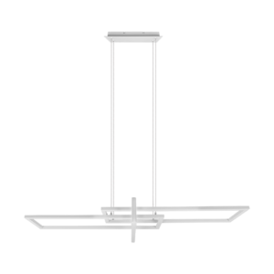 Κρεμαστό Φωτιστικό Trio Lighting LED 34W  Λευκό Ματ Μεταλλικό Step Dimmable 4400lm 4000K  320310331