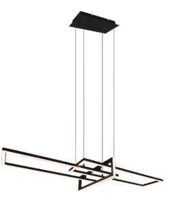 Κρεμαστό Φωτιστικό Trio Lighting LED 34W Μαύρο Ματ Μεταλλικό Step Dimmable 4200lm 3000K 320310332