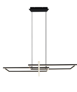 Κρεμαστό Φωτιστικό Trio Lighting LED 34W Μαύρο Ματ Μεταλλικό Step Dimmable 4200lm 3000K 320310332