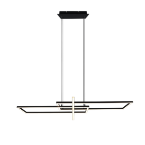 Κρεμαστό Φωτιστικό Trio Lighting LED 34W  Μαύρο Ματ Μεταλλικό Step Dimmable 4200lm 3000K  320310332