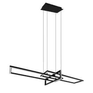 Κρεμαστό Φωτιστικό Trio Lighting LED 34W  Μαύρο Ματ Μεταλλικό Step Dimmable 4200lm 3000K  320310332