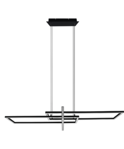 Κρεμαστό Φωτιστικό Trio Lighting LED 34W Μαύρο Ματ Μεταλλικό Step Dimmable 4200lm 3000K 320310332