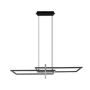 Κρεμαστό Φωτιστικό Trio Lighting LED 34W  Μαύρο Ματ Μεταλλικό Step Dimmable 4200lm 3000K  320310332