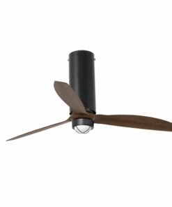 TUBE FAN MATT BLACK/WOOD CEILING FAN WITH DC MOTORFARO – 32037