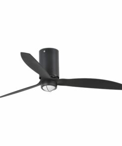 MINI TUBE FAN Ø128 CMS MATT BLACK 3 BLACK BLADES  FARO – 32043