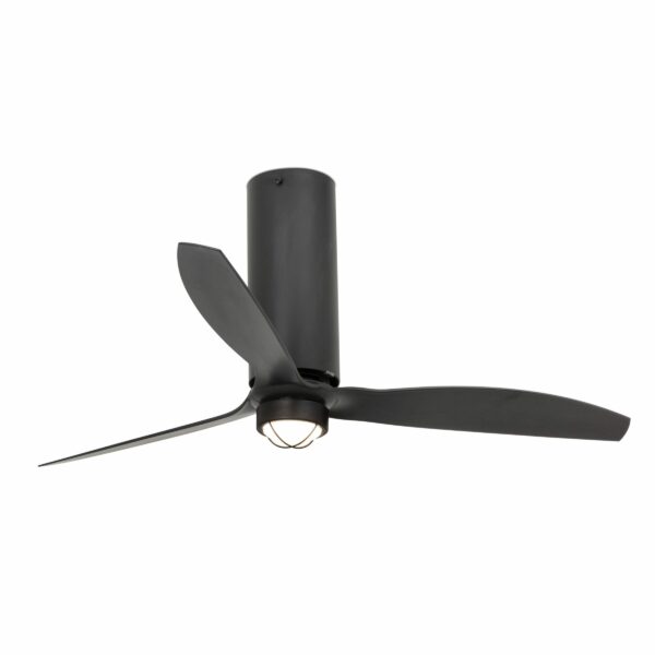 TUBE FAN LED Matt black ceiling with DC motor   FARO - 32060-10