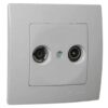 Πρίζα TV-RADIO τερματική περλέ ματ Makel Lillium Natural Kare – 32100065