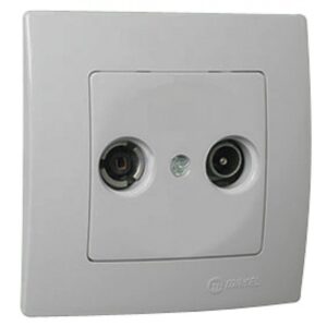 Πρίζα TV-RADIO τερματική περλέ ματ Makel Lillium Natural Kare – 32100065