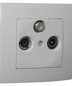 Πρίζα SAT-TV-RADIO διελεύσεως περλέ ματ Makel Lillium Natural Kare – 32100066