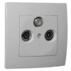 Πρίζα SAT-TV-RADIO τερματική περλέ ματ Makel Lillium Natural Kare – 32100067