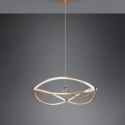 Κρεμαστό Φωτιστικό Trio Lighting LED 42W Ορείχαλκος Ματ Μεταλλικό Step Dimmable 5100lm 3000K 321210108