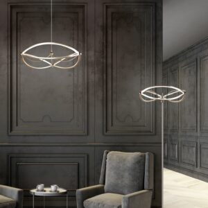 Κρεμαστό Φωτιστικό Trio Lighting LED 42W  Ορείχαλκος Ματ Μεταλλικό Step Dimmable 5100lm 3000K  321210108