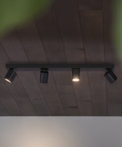 IDEAL LUX Φωτιστικό Οροφής RUDY 4xGU10 Μαύρου Χρώματος – 321523