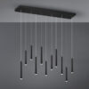 Κρεμαστό Φωτιστικό Ράγα TUBULAR Trio Lighting LED 30W 3850lm Μαύρο Ματ Step Dimmable 3000K – 321611132