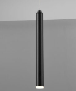 Κρεμαστό Φωτιστικό Ράγα TUBULAR Trio Lighting LED 30W 3850lm Μαύρο Ματ Step Dimmable 3000K – 321611132