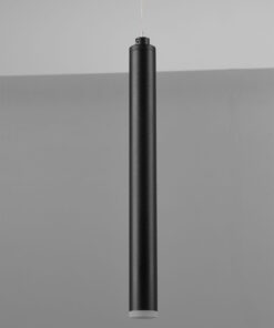 Κρεμαστό Φωτιστικό Ράγα TUBULAR Trio Lighting LED 30W 3850lm Μαύρο Ματ Step Dimmable 3000K – 321611132