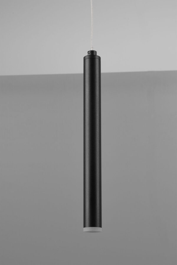 Κρεμαστό Φωτιστικό Ράγα TUBULAR Trio Lighting LED 30W 3850lm Μαύρο Ματ Step Dimmable 3000K – 321611132