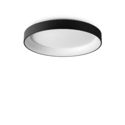 IDEAL LUX Φωτιστικό Οροφής LED 62W 3000K 7800lm Ziggy PL d80 Μαύρο – 321615