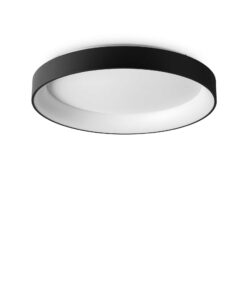 IDEAL LUX Φωτιστικό Οροφής LED 62W 3000K 7800lm Ziggy PL d80 Μαύρο  – 321615