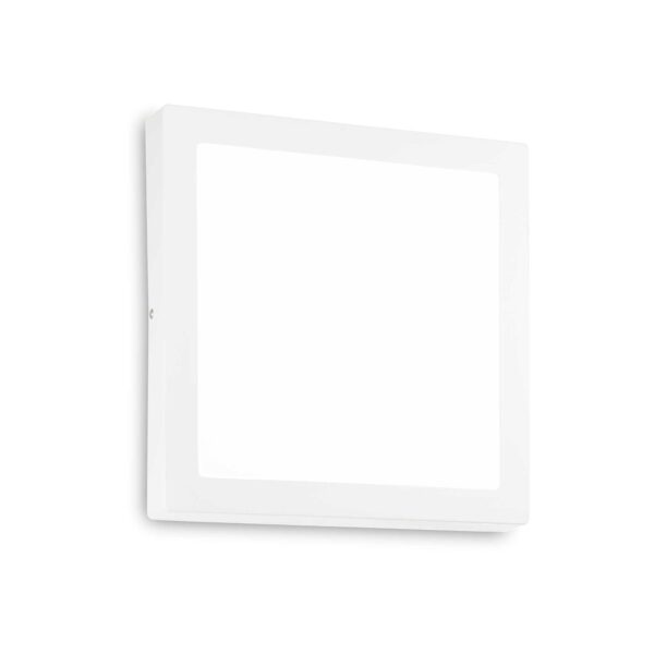 IDEAL LUX UNIVERSAL Πλαφονιέρα LED 36W 4300lm  Λευκή PL D40 Τετράγωνη 4000K - 321660