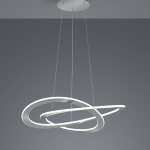 Κρεμαστό Φωτιστικό Trio Lighting LED 52W  Νίκελ Ματ Μεταλλικό 5650lm 3000K  321710107