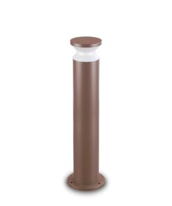 IDEAL LUX Φωτιστικό Κολωνάκι Κήπου TORRE 1xE27 IP65 Καφέ Χρώματος – 321868