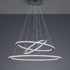 Κρεμαστό Φωτιστικό Trio Lighting LED 75W  Ανθρακί Μεταλλικό Step Dimmable 8000lm 3000K  321910342