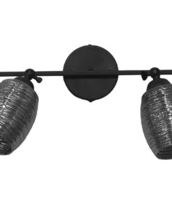 Ράγα και απλίκα δίφωτη ,μεταλλική ,μαύρη με σπαστό κλειδί & γυαλιά φυμέ BARREL 2/L KEY BL-FUME  Heronia – 01-0392