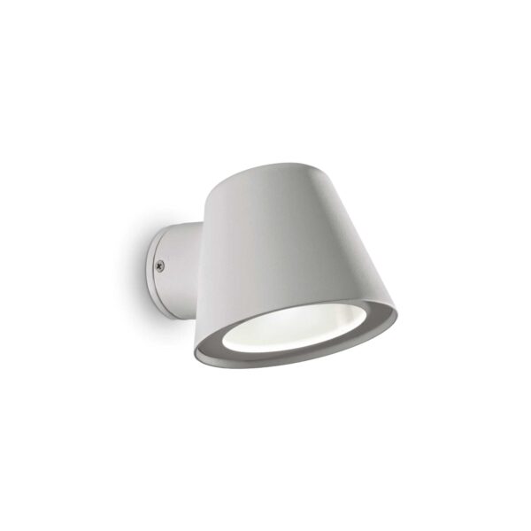 IDEAL LUX Επιτοίχιο Φωτιστικό GAS 1xGU10 IP43 Γκρι Χρώματος - 322407