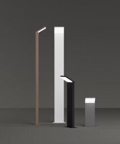 IDEAL LUX Φωτιστικό Κολωνάκι Κήπου STYLE LED 9W 4000K IP54 Μαύρου Χρώματος – 322506