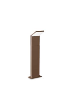 IDEAL LUX Φωτιστικό Κολωνάκι Κήπου STYLE LED 9W 4000K IP54 Καφέ Χρώματος – 322568