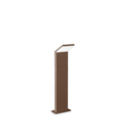 IDEAL LUX Φωτιστικό Κολωνάκι Κήπου STYLE LED 9W 3000K IP54 Καφέ Χρώματος – 322575