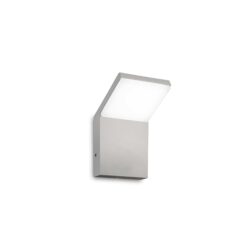 IDEAL LUX Επιτοίχιο Φωτιστικό STYLE LED 9W 3000K IP54 Γκρι Χρώματος – 322650