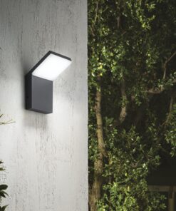 IDEAL LUX Επιτοίχιος Προβολέας STYLE LED 9W 4000K IP54 Καφέ Χρώματος – 322681