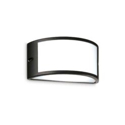 IDEAL LUX Επιτοίχιο Φωτιστικό REX-1 1xE27 IP44 Μαύρου Χρώματος – 322728