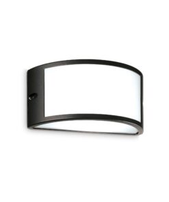 IDEAL LUX Επιτοίχιο Φωτιστικό REX-1 1xE27 IP44 Μαύρου Χρώματος – 322728