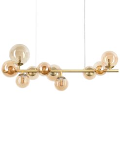 IDEAL LUX Κρεμαστό Φωτιστικό PERLAGE 10xG9 Χρυσού Χρώματος – 322766