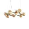 IDEAL LUX Κρεμαστό Φωτιστικό PERLAGE 11xG9 Χρυσού Χρώματος – 322773