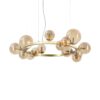 IDEAL LUX Κρεμαστό Φωτιστικό PERLAGE 14xG19 Χρυσού Χρώματος – 322797