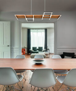 Κρεμαστό Φωτιστικό Trio Lighting HARPER LED, 42W · 1x 5700lm, 3000K Μαύρο Ματ Μεταλλικό – 322910532